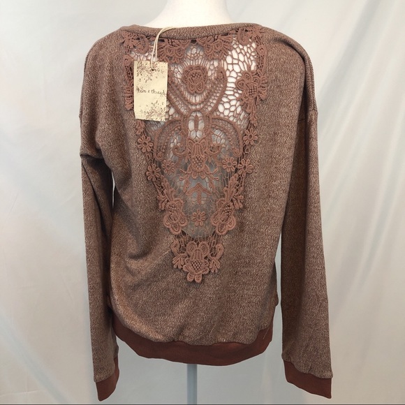 🌸Host Pick🌸 NWT Embroidered Lace Knit Sweater - Picture 7 of 8